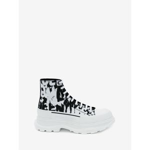 Alexander McQueen Graffiti Tread Slick Boot in White